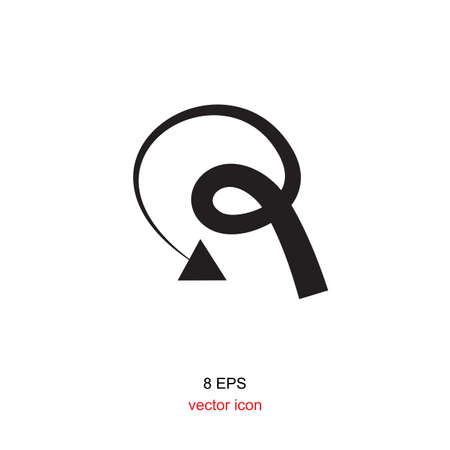 Vector icon decorative arrow isolated on white backgroundのイラスト素材