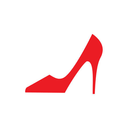 Woman shoes vector icon in flat style.  Fashion woman shoes in flat style.のイラスト素材