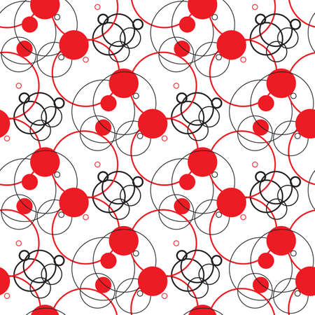 Repeating abstract background with circles diagonal directionのイラスト素材