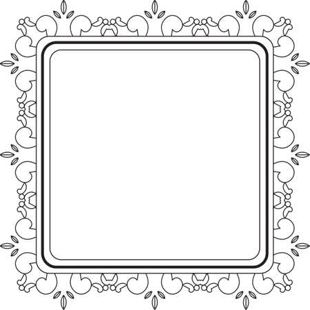 Vector line frame for graphic design, template, backgroundのイラスト素材