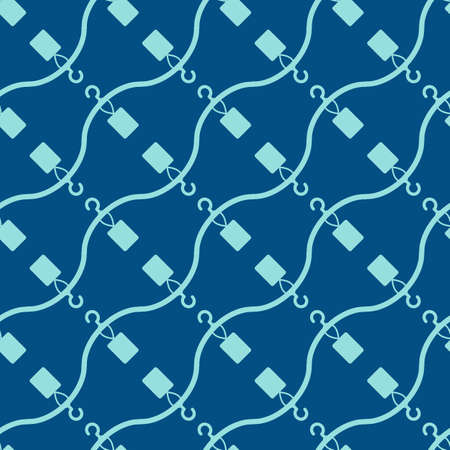 Vector seamless clothes hanger pattern on dark background. Textile multicolor printのイラスト素材