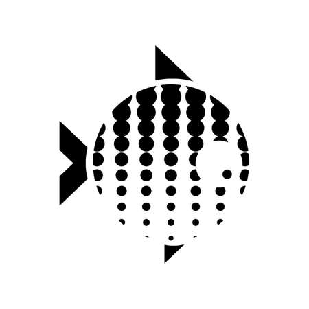 Vector stylized illustration or icon of a fish design for the company.のイラスト素材