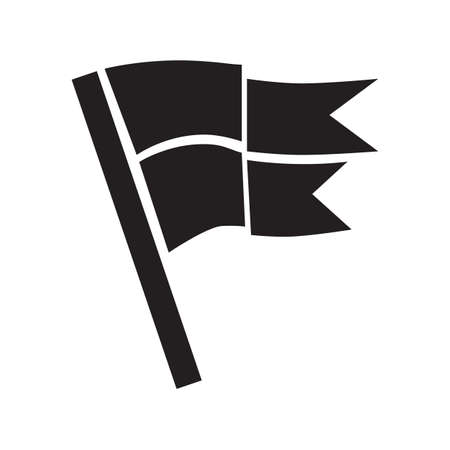 Flag vector icon isolatedのイラスト素材
