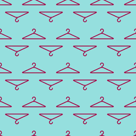 Simple hanger retro pattern. Vector seamless backgroundのイラスト素材