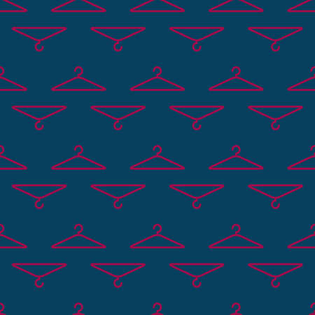 seamless clothes hanger pattern on dark background. Textile multicolor printのイラスト素材