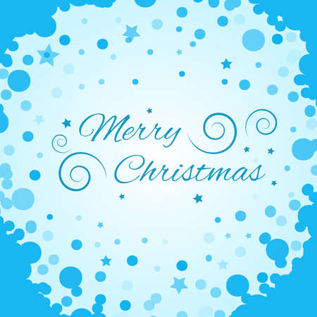 Bright blue background with snowflakes. Vector snowfall winter pattern. Snow falling illustration for Christmas designのイラスト素材