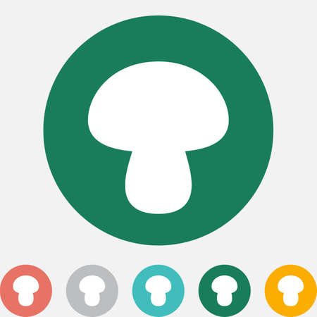 Mushroom Icon or Logo Isolated . Fungus Symbol For Eco Designのイラスト素材