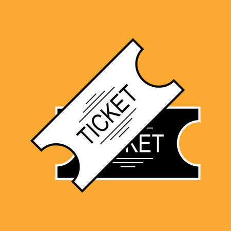 Set of Ticket Icon Isolated. Vector Illustrationのイラスト素材