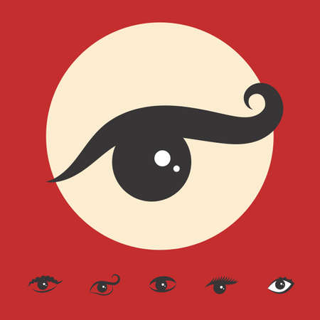 Eye Vector Icon Isolated. Ophthalmologist Logo or Element for Web and Designのイラスト素材