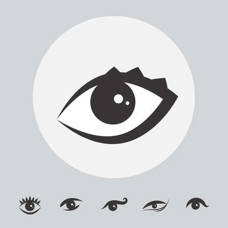 Eye Vector Icon Isolated. Ophthalmologist Logo or Element for Web and Designのイラスト素材