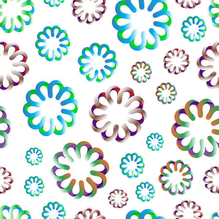 Abstract Flower Vector Background. Modern Geometric Pattern for Designのイラスト素材