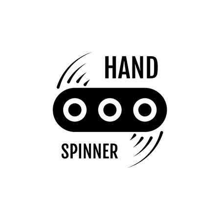 Hand spinner icon isolated on white background.のイラスト素材