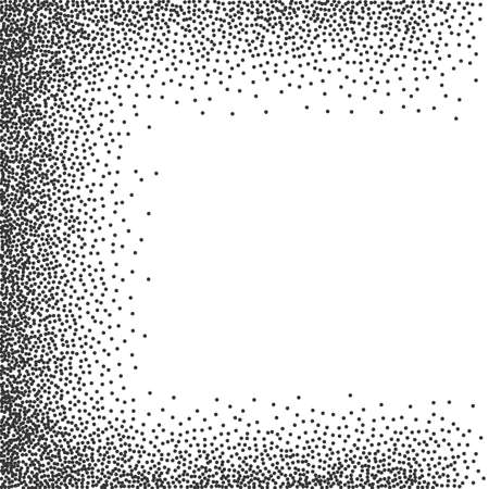 Stipple Dot Seamless Backgrounds with Black and White Circles. Halftone Pattern or Texture. Vector Illustrationのイラスト素材