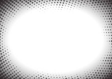 Dotted halftone background. Grunge vector pattern for business design. Gradient texture in pop art style. Universal stipple dot template.のイラスト素材