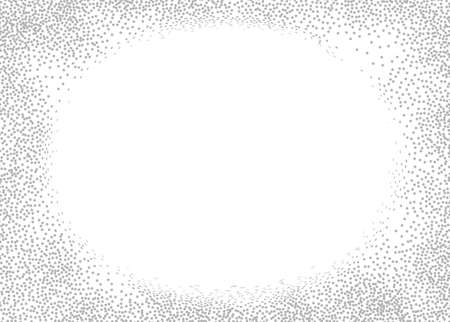 Grey dotted halftone background. Grunge vector pattern for business design. Gradient texture in pop art style. Universal stipple dot template.のイラスト素材