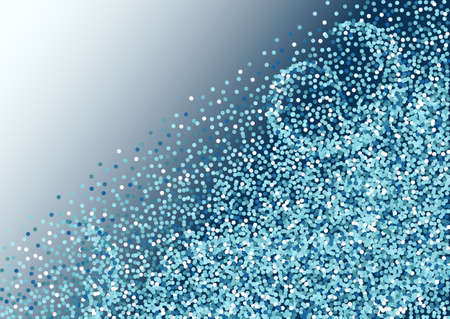 Falling snow background for Merry Christmas and Happy New Year. Snowstorm or snowflake dotted pattern. Winter vector illustrationのイラスト素材