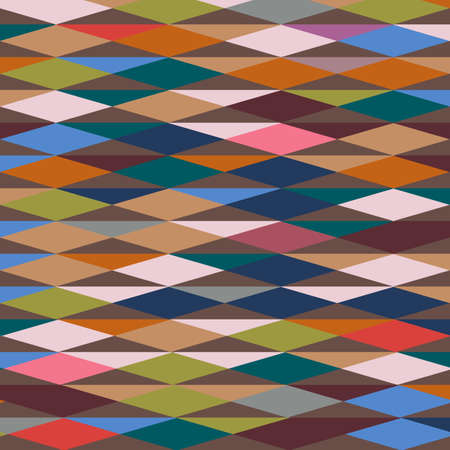 Rhombus and triangles pattern in trendy pantone colors. Jester clownish texture. Abstract geometric...