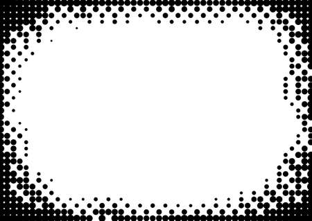Dotted halftone background. Grunge vector pattern for business design. Gradient texture in pop art style. Universal stipple dot template.のイラスト素材