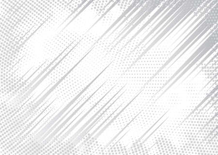 Light halftone background for web layout. Half tone vector pattern. White and gray speed line or fast motion background.のイラスト素材