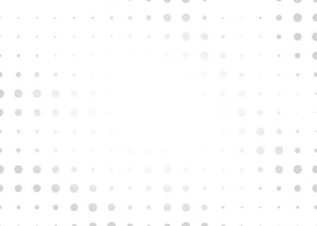 Light halftone background for web layout. White and gray half tone vector pattern with dots and gradient lines.のイラスト素材