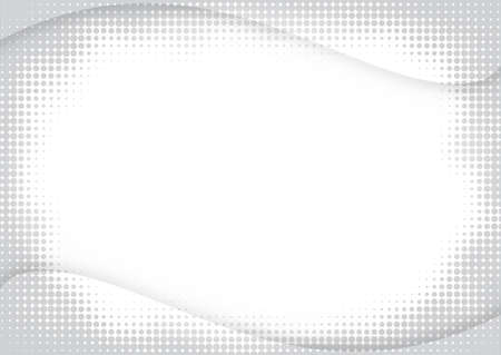 Light halftone background for web layout. White and gray half tone vector pattern with dots and gradient lines.のイラスト素材
