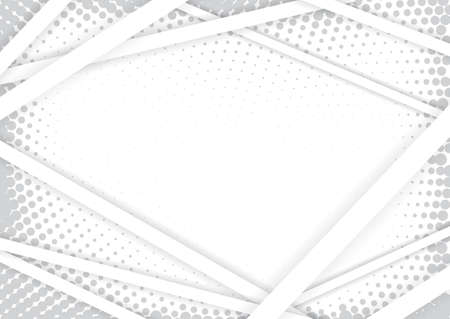 Light halftone background for web layout. Half tone vector pattern. White and gray dots and gradients.のイラスト素材