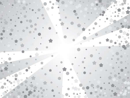 Dotted halftone white and gray background. Decorative vector layout for business design. Gradient texture in pop art style.のイラスト素材