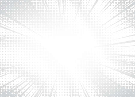 Light Halftone Background for Web Layout. White and Grey Half Tone Vector Pattern with Dots and Gradient Lines.のイラスト素材