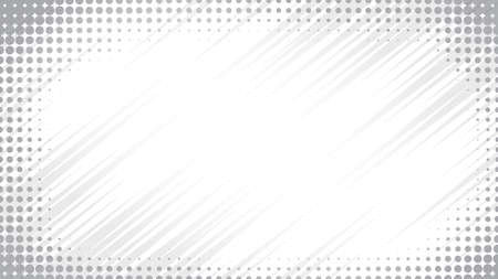 Light Halftone Background for Web Layout. White and Grey Half Tone  Pattern with Dots and Linesのイラスト素材