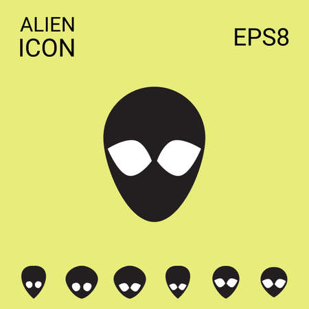 Alien Vector Icon.のイラスト素材