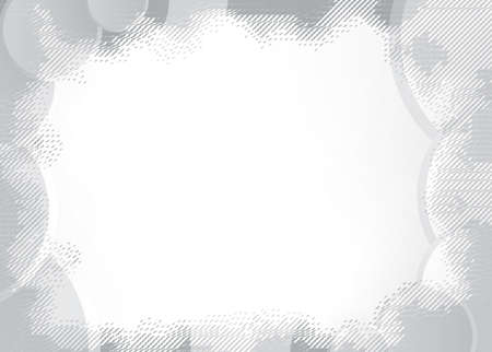 Light Halftone Background for Web Layout. White and Grey Half Tone  Pattern with Dots and Gradient Circlesのイラスト素材