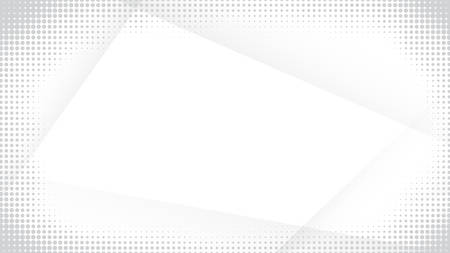 Light Halftone Background for Web Layout. White and Grey Half Tone  Pattern with Dots and Linesのイラスト素材