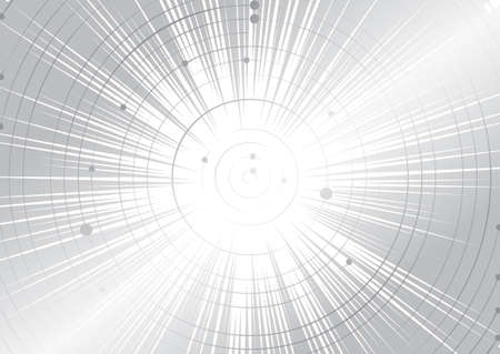 Light Halftone Background for Web Layout. Half Tone Pattern. White and gray Speed Line or Fast Motion Background with Zoom Effectのイラスト素材