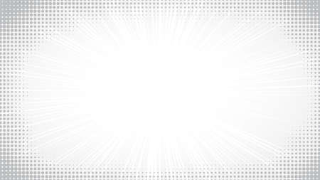 Light Halftone Background for Web Layout. White and Gray Half Tone Pattern with Dots and Linesのイラスト素材