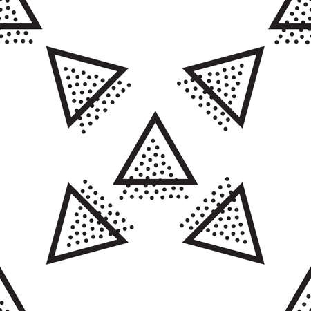 Vector Memphis Seamless Geometric Pattern. Endless Hipster Retro Background or Textureのイラスト素材