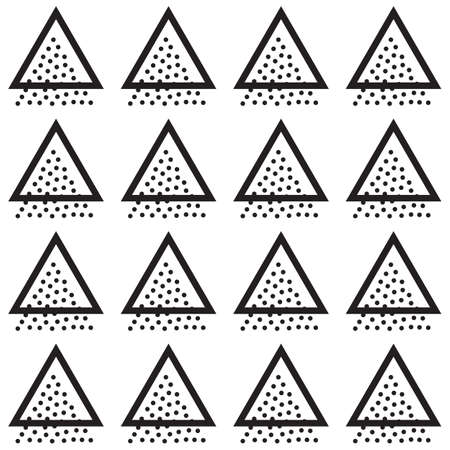 Vector Memphis Seamless Geometric Pattern. Endless Hipster Retro Background or Textureのイラスト素材