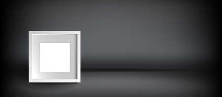 Empty abstract showroom background for products exhibition. Vector illustration of 3D studio...
