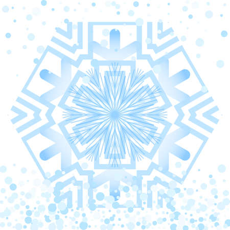 Simple snowflake icon isolated on white background. Snow flake element for Christmas winter design and New Year decoration. Refrigerator vector symbols or logoのイラスト素材