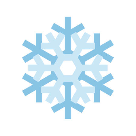 Simple snowflake icon isolated on white background. Snow flake element for Christmas winter design...