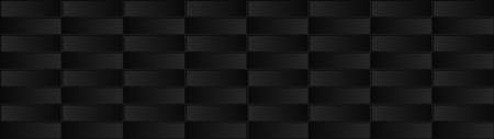 Abstract black vector background or dark texture with squares for product showcase. Digital modern template or minimal 3d grey patternのイラスト素材