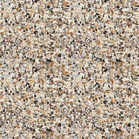 Terrazzo vector seamless pattern with small pebbles.のイラスト素材