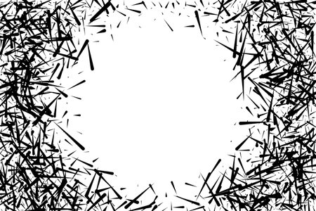 Chaotic line motion background. Fiberglass texture, reinforced plastic illustration with lines. Hedgehog needles patternのイラスト素材