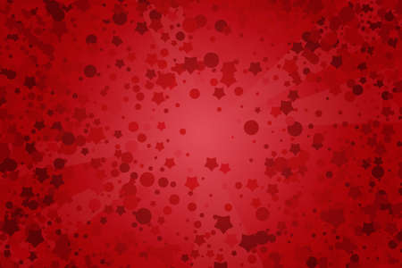 Dark Red Halftone Christmas Background. Scarlet, Light Purple Half Tone Christma Vector Pattern with Dots, Gradients and Glowing Stars for Web Layoutのイラスト素材