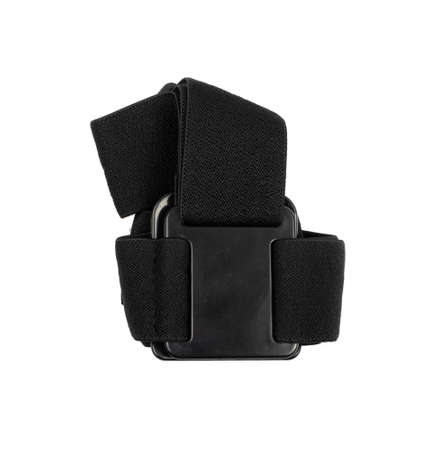 Action camera head strap isolated. Camera accessories on white background