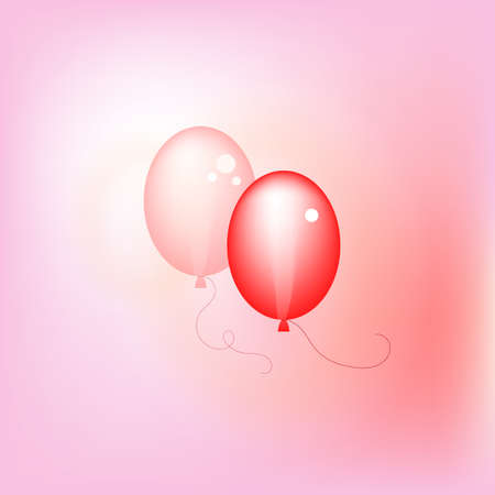 Simple fly balloon icon on light backgroundのイラスト素材