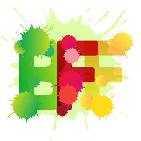 bff word. Best friends forever lettering, friendship print, friend typography, BFF font vector illustrationのイラスト素材