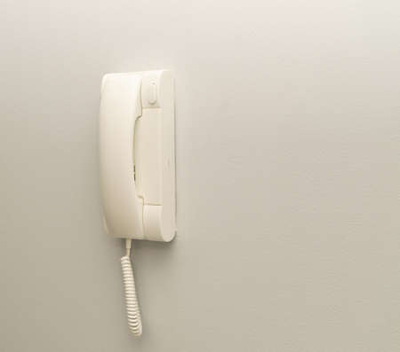 Intercom, door bell phone on wall, doorphone, entryphone, videophone call
