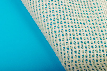 Anti-Slip Underlay to Prevent Rugs from Moving, Rubber Mesh for Placing Under Carpet on Blue...