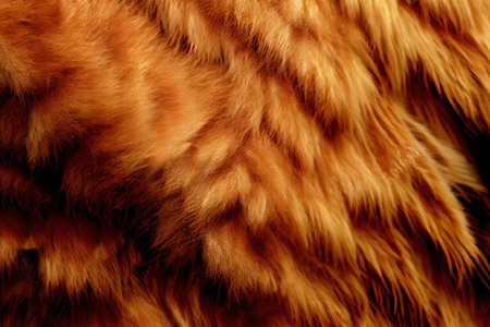 Bear Fur Texture Background, Brown Animal Fur, Vintage Painting, Abstract Generative AI Illustrationの写真素材