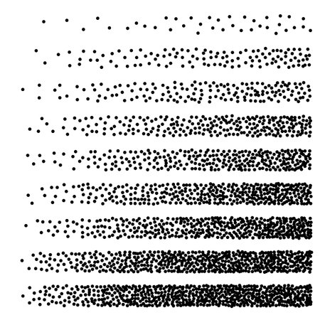 Dot Halftone Line Gradient, Halftone Texture Background, Stipple Dot pattern, Spot Fade Effect, Halftone Lines Vector Illustrationのイラスト素材